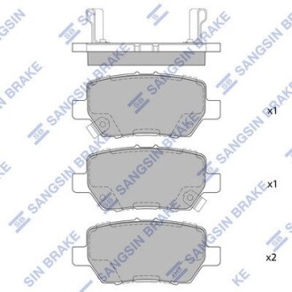 Колодки гальмівні дискові Hi-Q (SANGSIN) SP4063