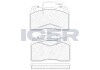 Тормозные колодки передние Citroen C8 /Peugeot 607/807 2002- ICER 181699 (фото 1)