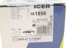 Тормозные колодки передние Renault Laguna III 1.5/1.6/2.0 DCI, 1.5/1.6/2.0 16V ICER 181856 (фото 10)