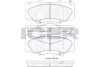 Комплект гальмівних колодок (дискових) ICER 182006 (фото 1)