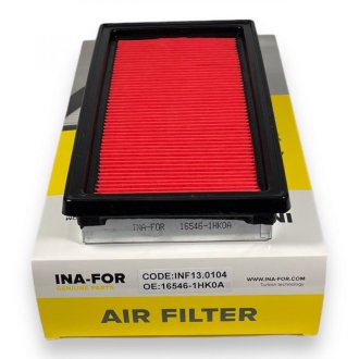 Фильтр воздушный Nissan Micra,Note,VERSA 2012-- INA-FOR INF13.0104