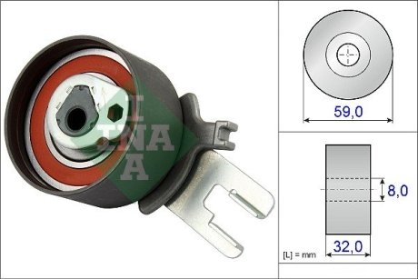 Ролик натяжний VOLVO (Вир-во) INA 531 0859 10