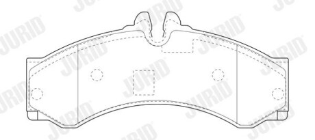 Колодки гальмівні дискові, комплект JURID 2915309560