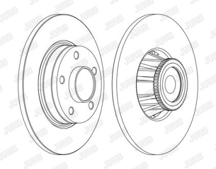 Диск гальмівний JURID 562365JC-1