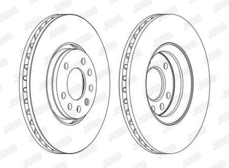 Диск гальмівний JURID 562385JC-1