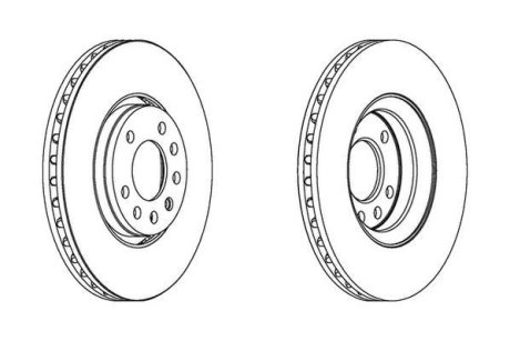 Диск гальмівний JURID 562385JC