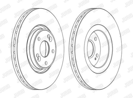 Диск гальмівний JURID 562593JC-1