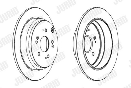 Диск гальмівний JURID 562884JC