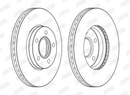 Диск гальмівний JURID 563160JC