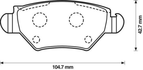 Колодки гальмівні дискові JURID 573010J (фото 1)