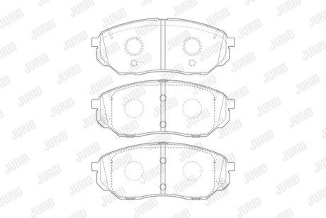 Колодки гальмівні дискові JURID 573782J