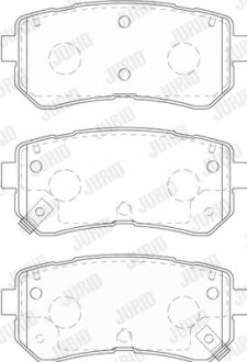 Колодки гальмівні дискові JURID 573830J