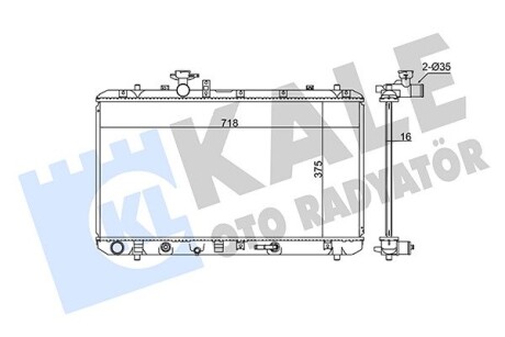 Радиатор охлаждения Fiat Sedici, Suzuki Sx4 Radiator KALE OTO RADYATOR 342120