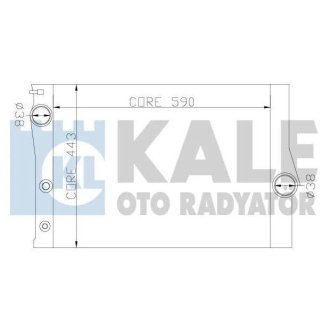 Радиатор охлаждения Bmw X5, X6 KALE OTO RADYATOR 342235