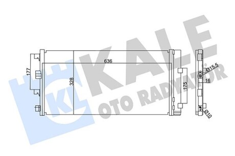 Радиатор кондиционера Dacia Duster, Renault Duster KALE OTO RADYATOR 342840