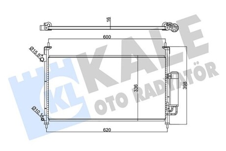 Радиатор кондиционера Honda Civic VIII Condenser KALE OTO RADYATOR 342965