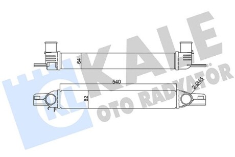 Інтеркулер Citroen Nemo (09-) KALE OTO RADYATOR 344300