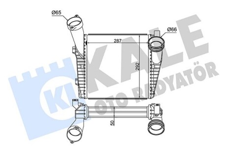 Інтеркулер VW Touareg, Porsche Cayenne KALE OTO RADYATOR 344740