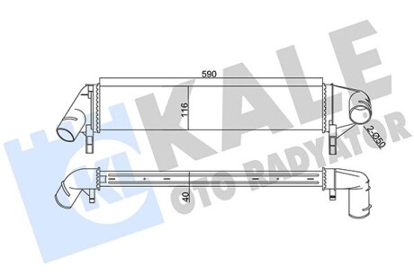 Интеркулер Renault Logan (05-) KALE OTO RADYATOR 345085