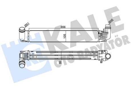 Интеркулер Renault Duster (10-) KALE OTO RADYATOR 345090