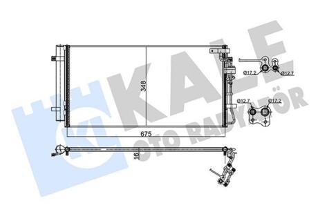 Радиатор кондиционера Kia Carens III KALE OTO RADYATOR 345475