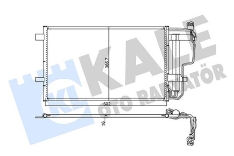 Радиатор кондиционера Mazda 3 KALE OTO RADYATOR 345490