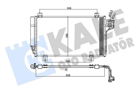 Радиатор кондиционера Mazda 6 KALE OTO RADYATOR 345495