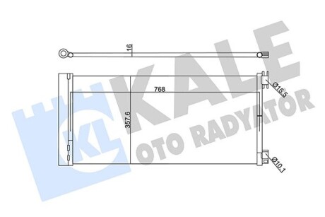 Радіатор кондиціонера Opel VIVaro, Renault Trafic III KALE OTO RADYATOR 345575