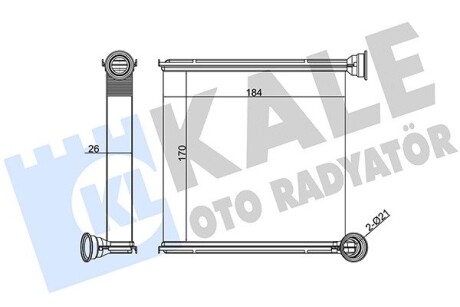 Радіатор обігрівача Audi A3 - Seat Leon, Leon Sc, Leon St - Skoda Octavia KALE OTO RADYATOR 346265