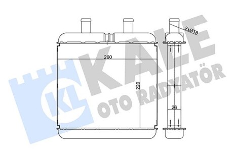 Радиатор отопителя Iveco Daily III KALE OTO RADYATOR 346590