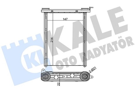 Радиатор отопителя Renault Fluence, Megane III, Megane Cc KALE OTO RADYATOR 347125