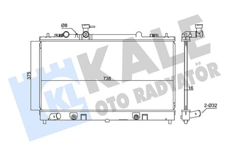 Радіатор охолодження Mazda 6 KALE OTO RADYATOR 347885