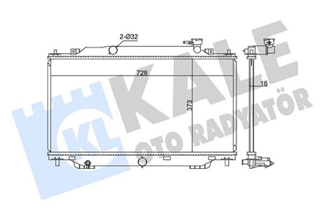 Радиатор охлаждения Mazda 3 KALE OTO RADYATOR 347915