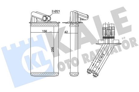 Радиатор отопителя Renault Laguna I KALE OTO RADYATOR 348460