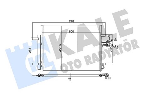 Радиатор кондиционера Ford Mondeo IV KALE OTO RADYATOR 350590 (фото 1)