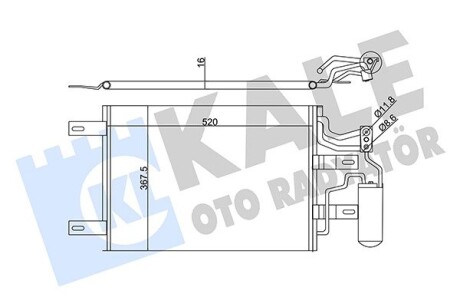 Радиатор кондиционера Opel Meriva - Vauxhall Meriva Mk I Condenser KALE OTO RADYATOR 350655