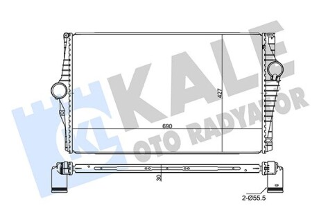 Интеркулер Volvo XC90 I KALE OTO RADYATOR 350840