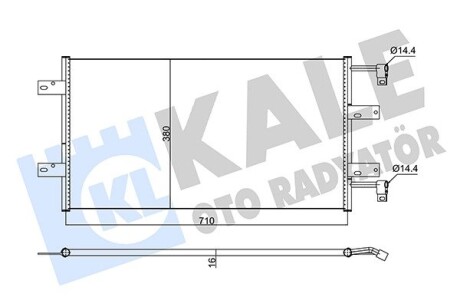 Радіатор кондиціонера Nissan Primastar, Opel VIVaro, Renault Trafic II KALE OTO RADYATOR 352585