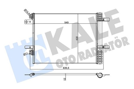 Радиатор кондиционера Citroen Berlingo, C4 Picasso Ii, C4 Grand Picasso Ii KALE OTO RADYATOR 355160