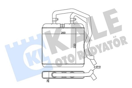 Радиатор отопителя IVeco Daily III KALE OTO RADYATOR 355285