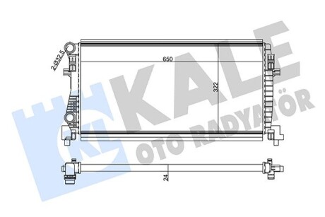 Радиатор охлаждения Audi A3, Q2 - Seat Leon, Leon St - Skoda Octavia Iii KALE OTO RADYATOR 355555