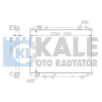 Радиатор охлаждения Ford Ranger - Mazda B-Serie, Bt-50 Radiator KALE OTO RADYATOR 356200