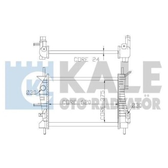 Радиатор охлаждения Ford Mondeo III KALE OTO RADYATOR 356400