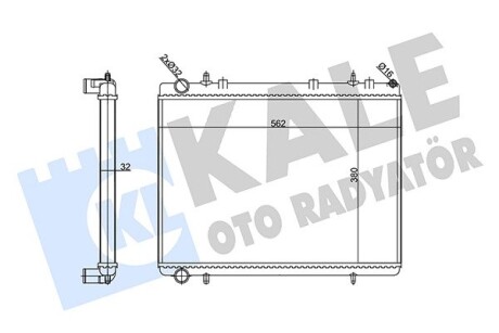 Радіатор охолодження Citroen C4/Peugeot 307 KALE OTO RADYATOR 356915