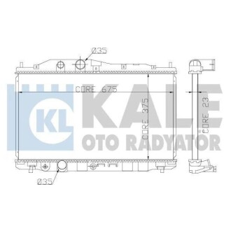 Радиатор охлаждения Honda Civic VIII KALE OTO RADYATOR 357200