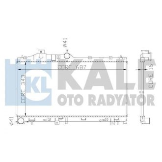 Радиатор охлаждения Subaru Forester KALE OTO RADYATOR 365000 (фото 1)