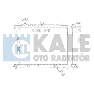 Радиатор охлаждения Kia Rio II KALE OTO RADYATOR 374300 (фото 1)