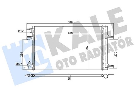 Радиатор кондиционера Chevrolet Cruze, Orlando, Opel Astra J, Astra J GTC KALE OTO RADYATOR 385300