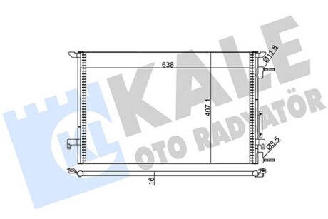 Радиатор кондиционера Fiat Croma, Opel Signum, Vectra C, Vectra C Gts KALE OTO RADYATOR 389000