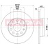 Гальмiвнi диски AUDI A1 10-/A3 03-/SEAT ALTEA 04-/LEON 05-/SKODA OCTAVIA 04- KAMOKA 103171 (фото 1)